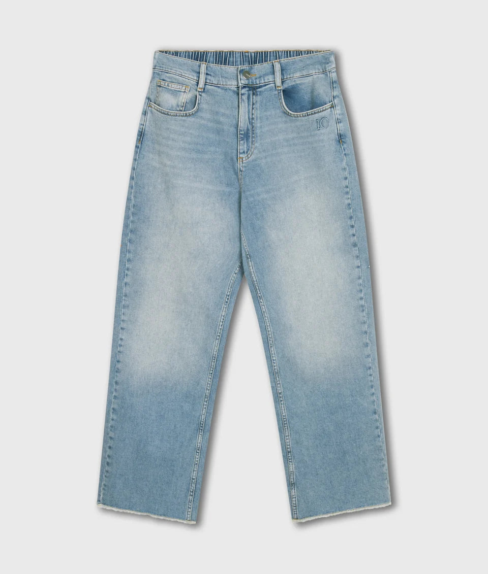 10DAYS Straight Leg Denim Pants - Blauw (Blue Denim)