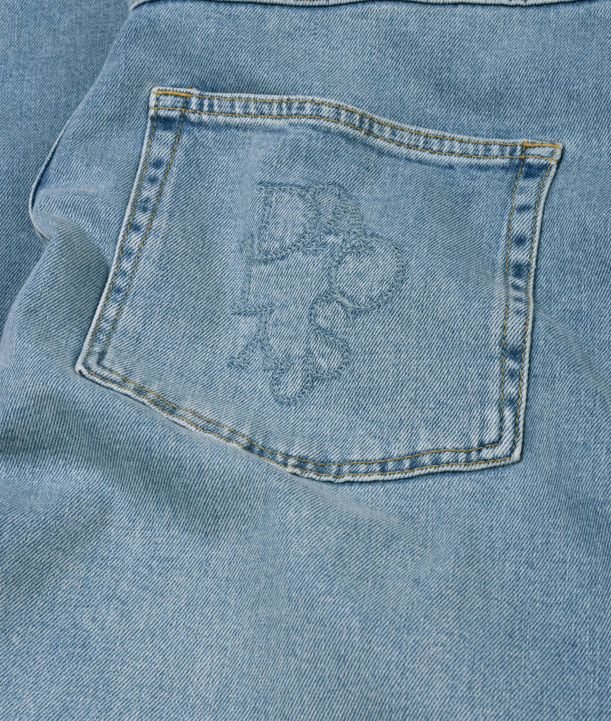 10DAYS Wide Tapered Denim Pants - Blauw (Blue Denim)