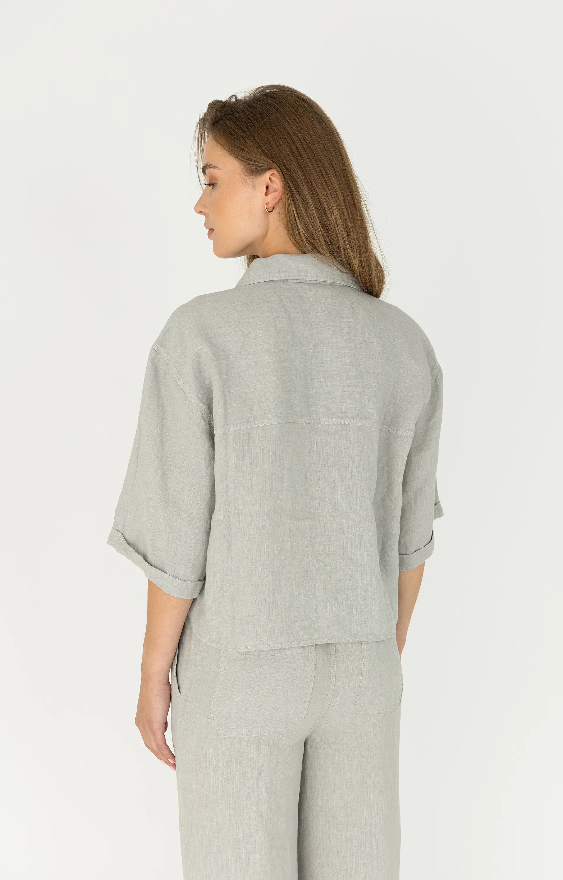 Moscow blouse Lady 94-05 Light Grey Solid