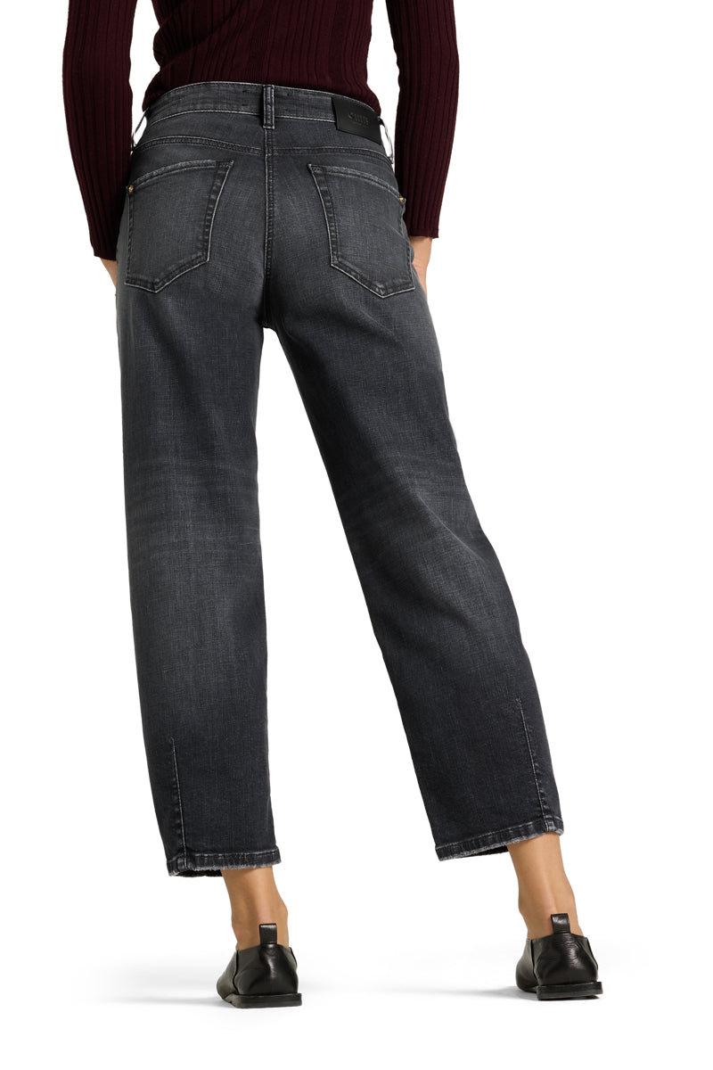 Cambio Jeans Elin in Black Used met rechte pijpen