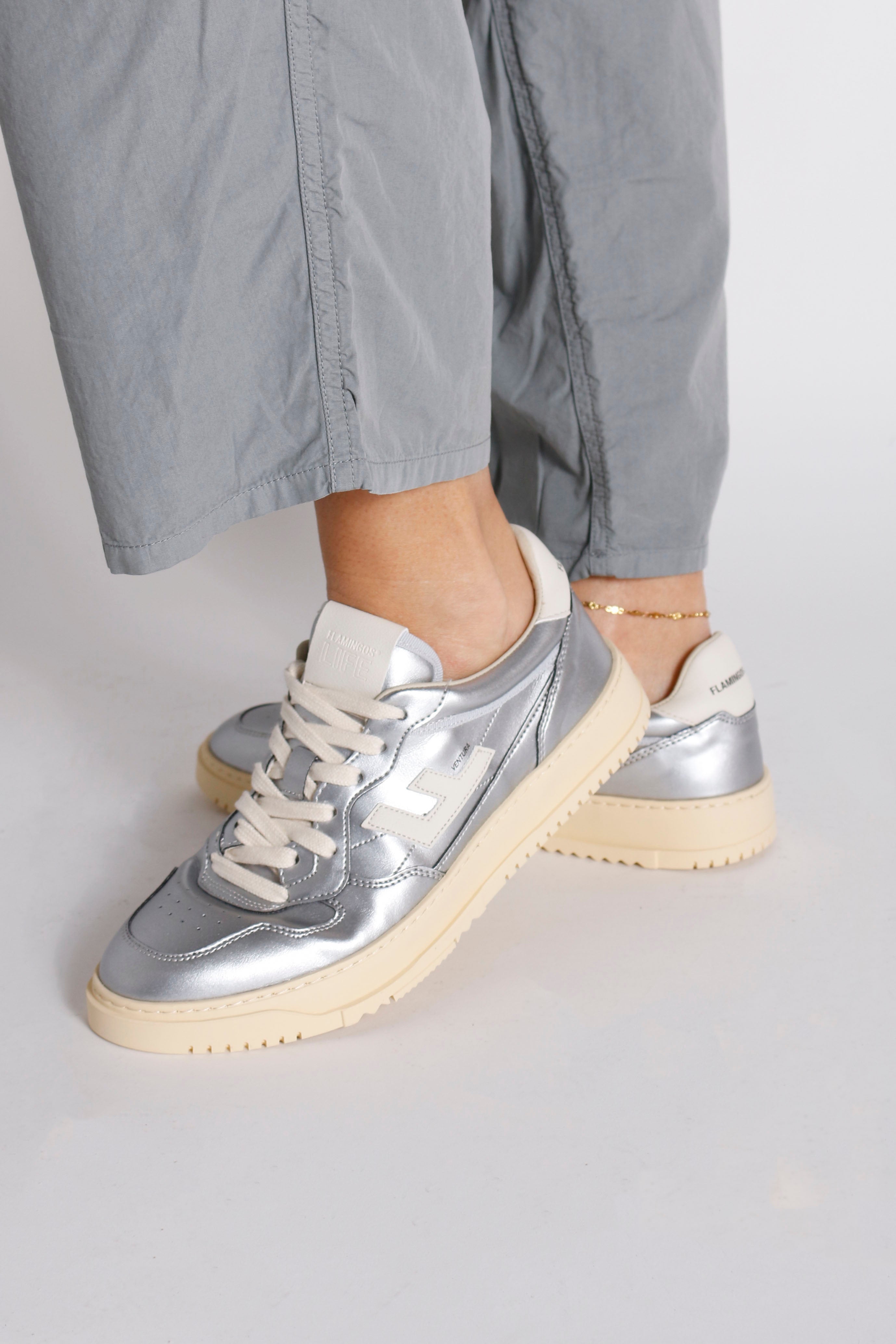 Flamingos sneakers Ventura Clean Silver