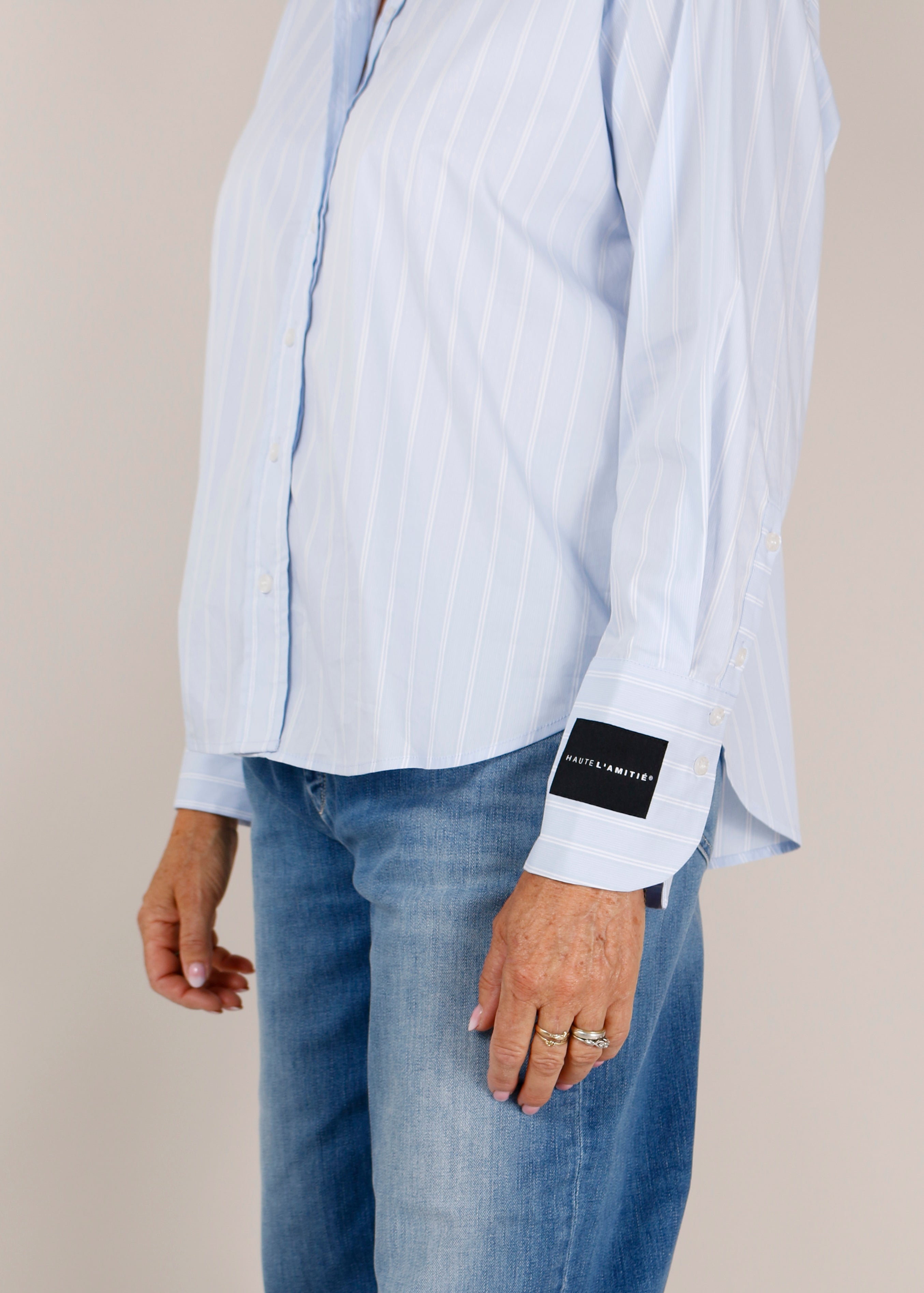 Haute l'Amitié Blouse HL10744 Pale Blue