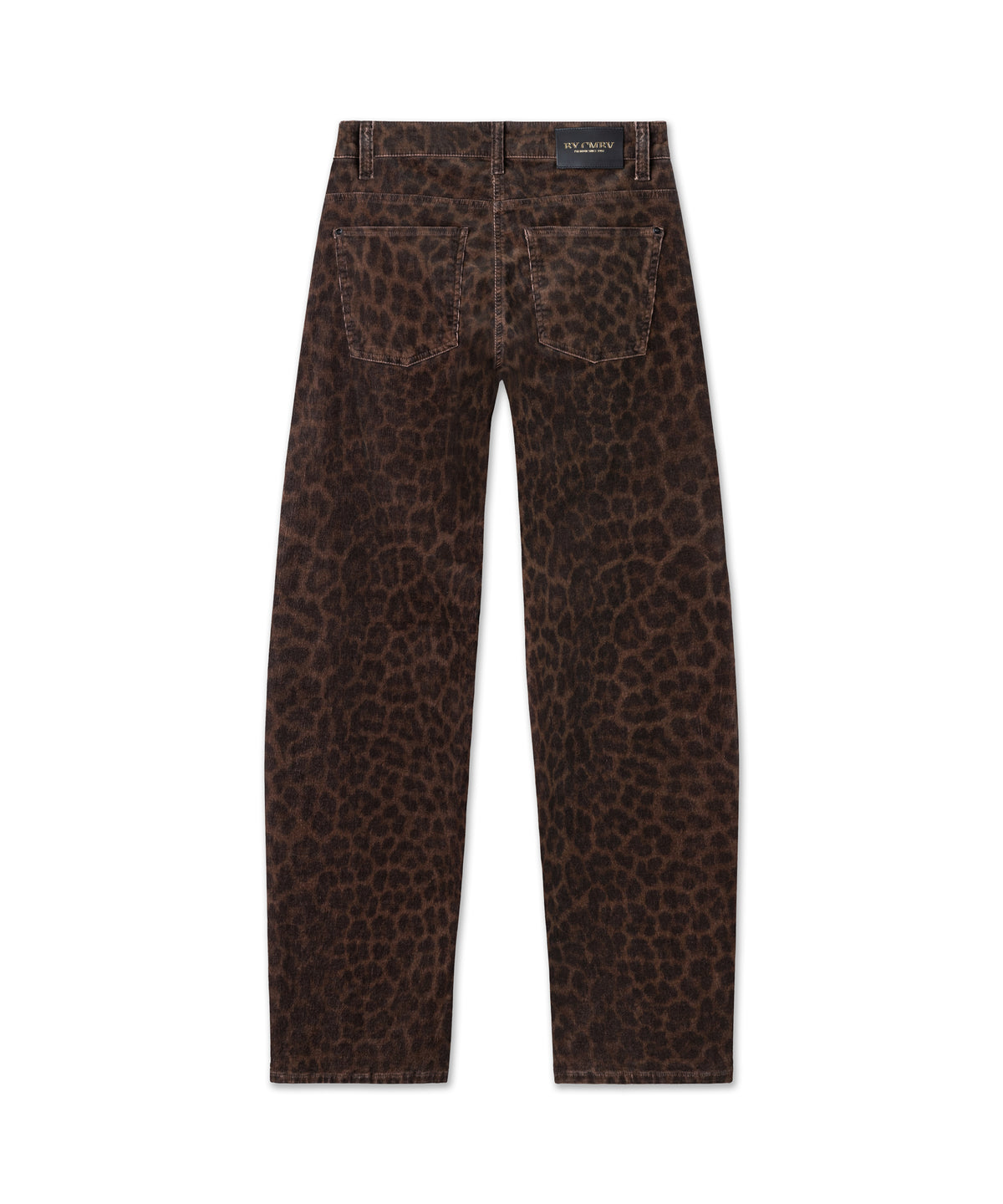 Cambio Ornella Twisted jeans met bruine luipaardprint achterzijde