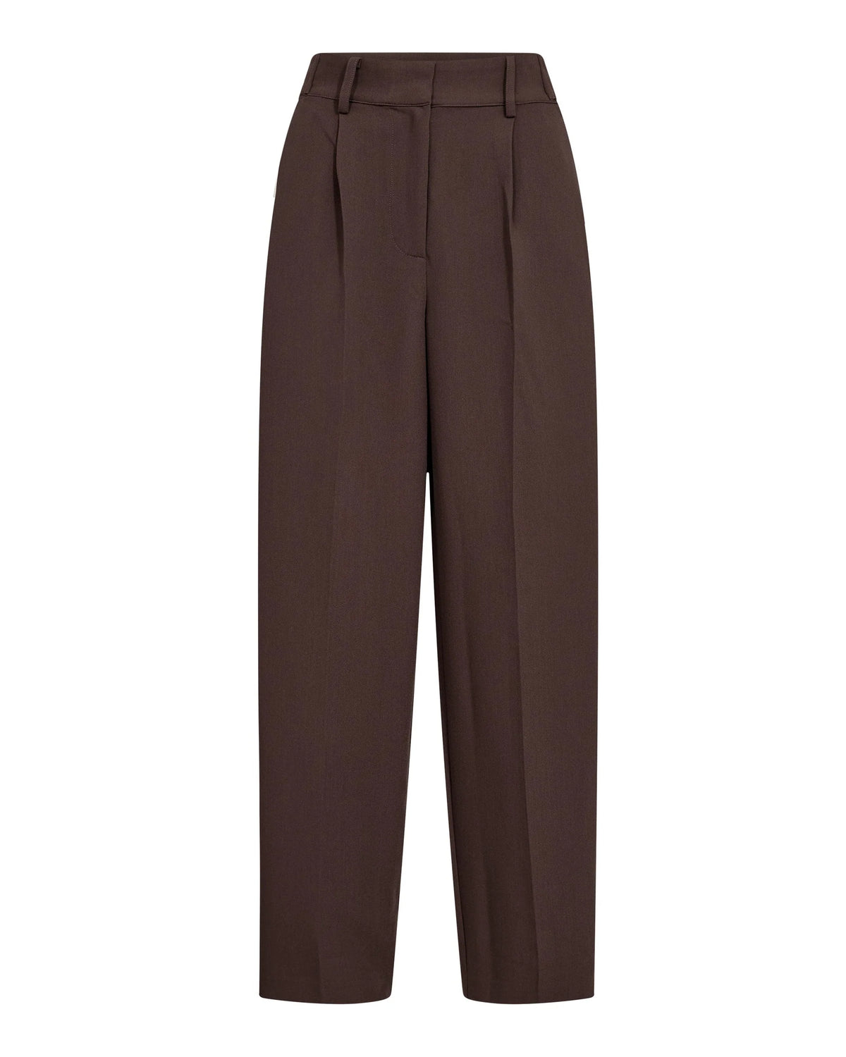 Co'Couture Pantalon AcileCC Leg Pleat in Brown
