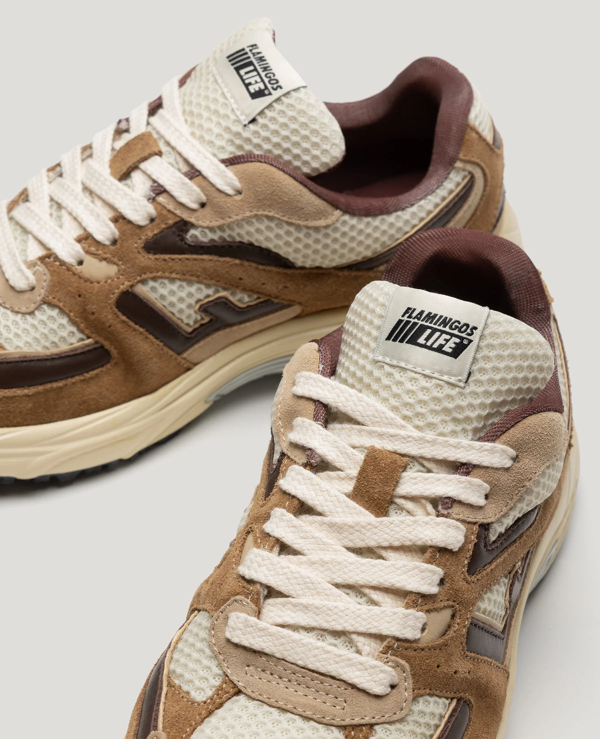 Flamingos' Life Wairoa sneakers in Russet Habano detail