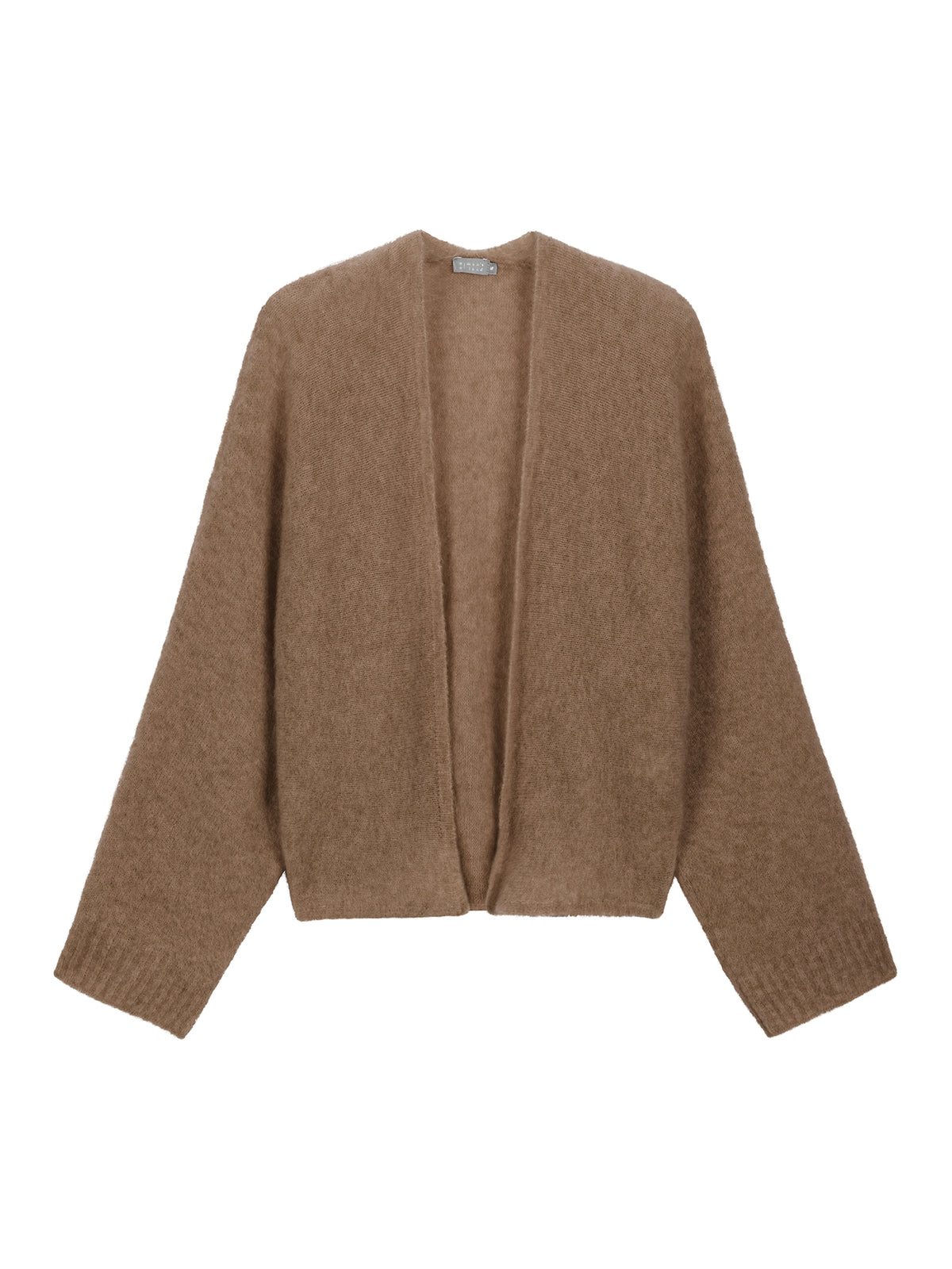 No Man's Land Vest in Camel met zachte gebreide structuur