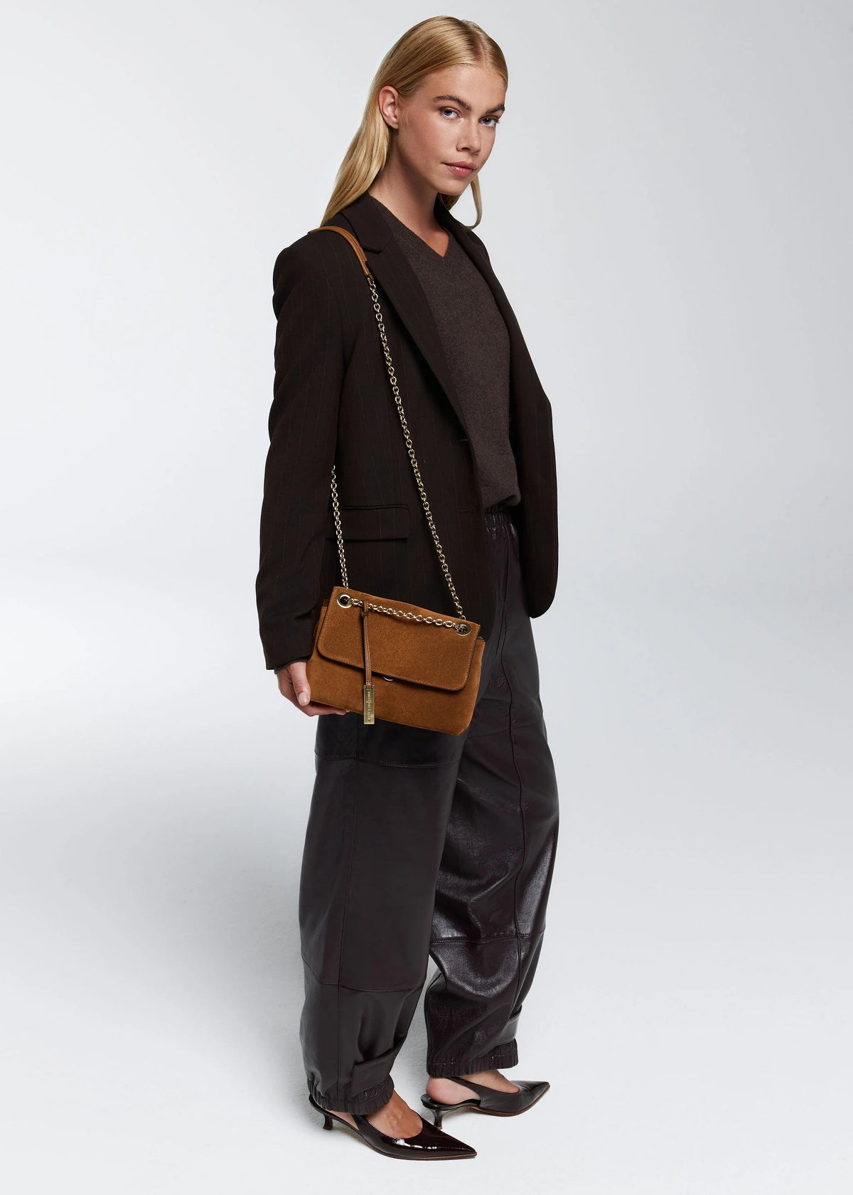 SMAAK Amsterdam Tas Liv Suede in Dune