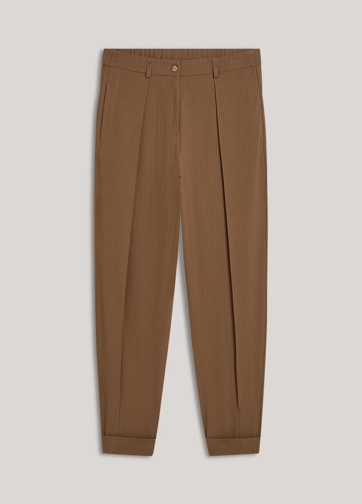Summum Broek Balloon Fit Pinstripe in Bruin packshot