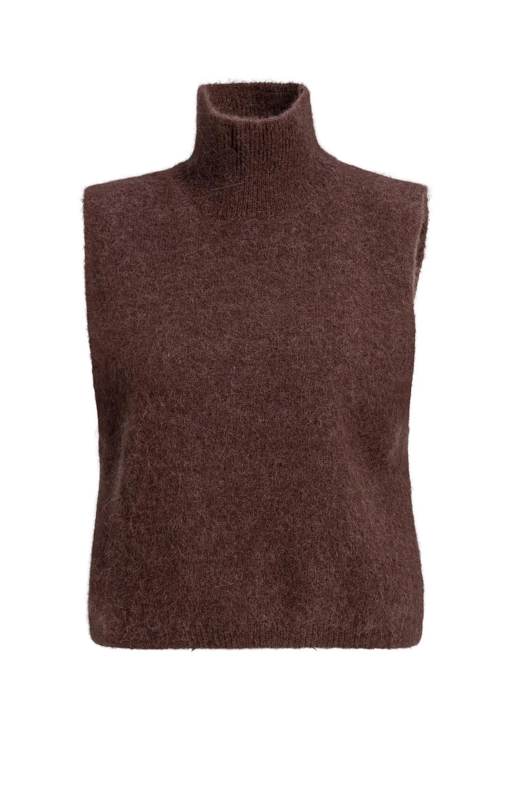 YAYA Spencer High Neck in Bitter Chocolate Red