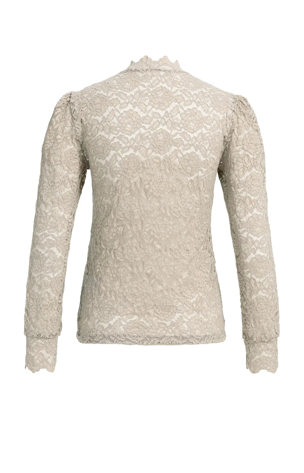 YAYA Top Kant in Pure Cashmere Grey achterkant