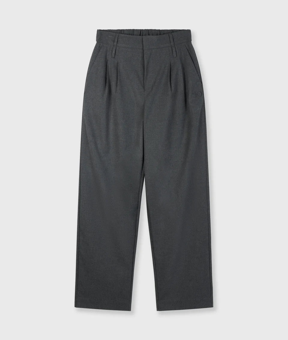 10DAYS Pantalon Tapered in Antra Melee met regular fit