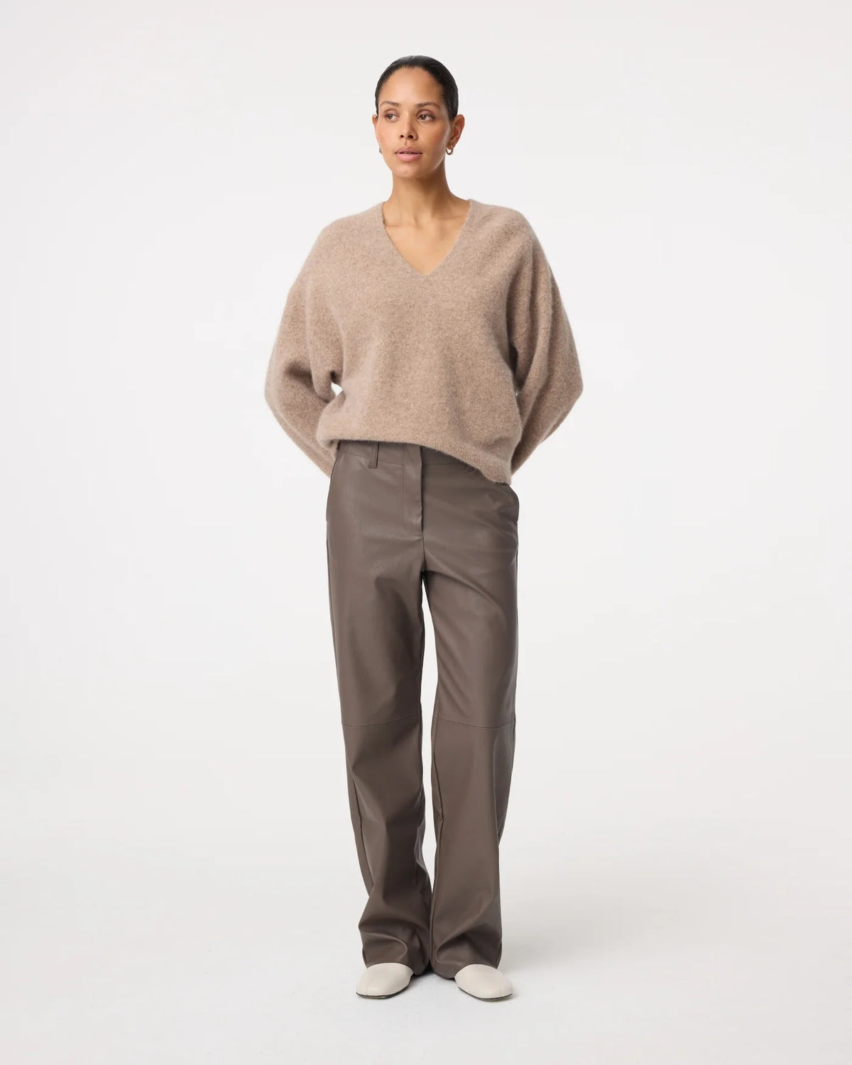 Knit-ted Pantalon Naomi - Taupe