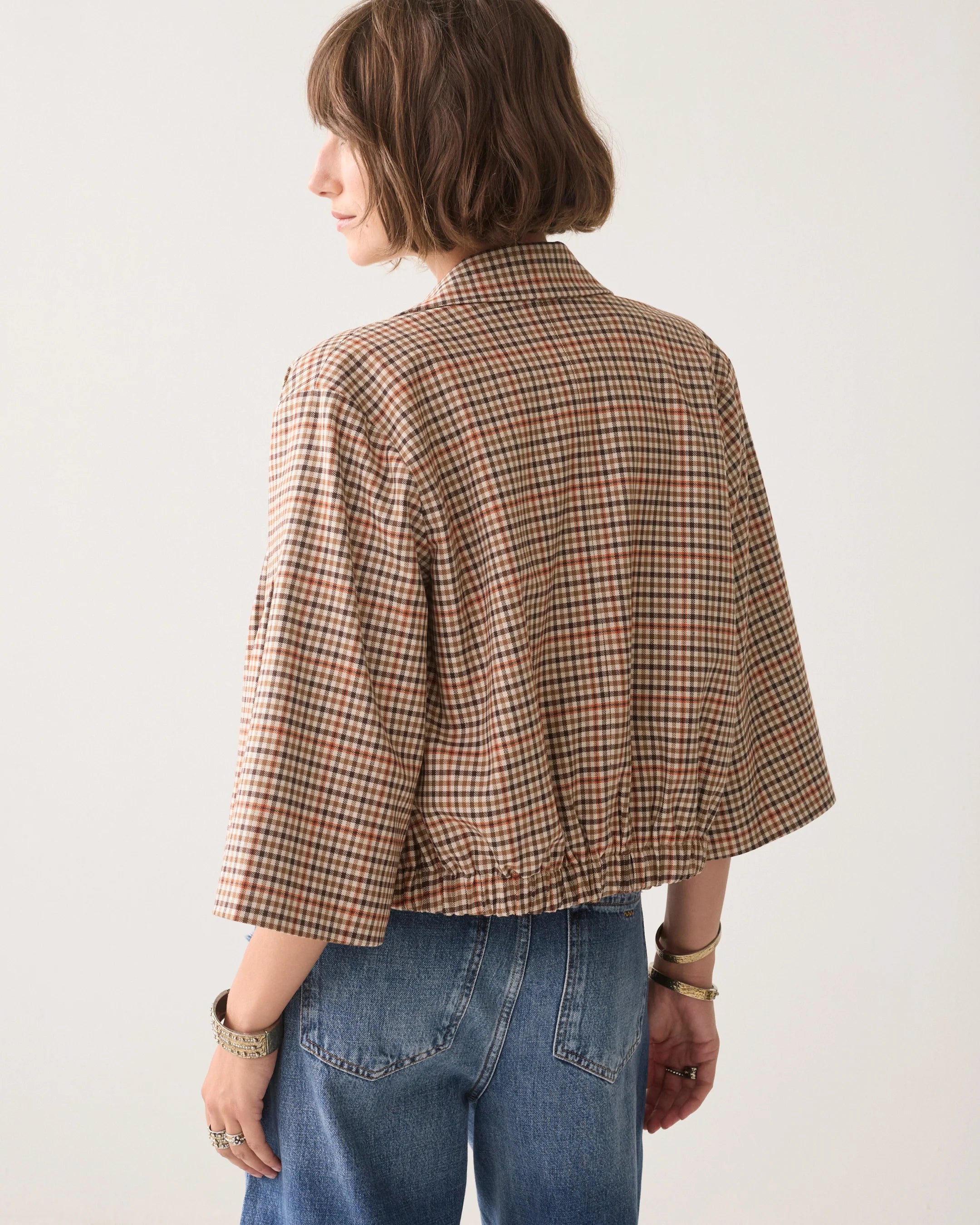 Summum blazer Check 1s1331-12496 120