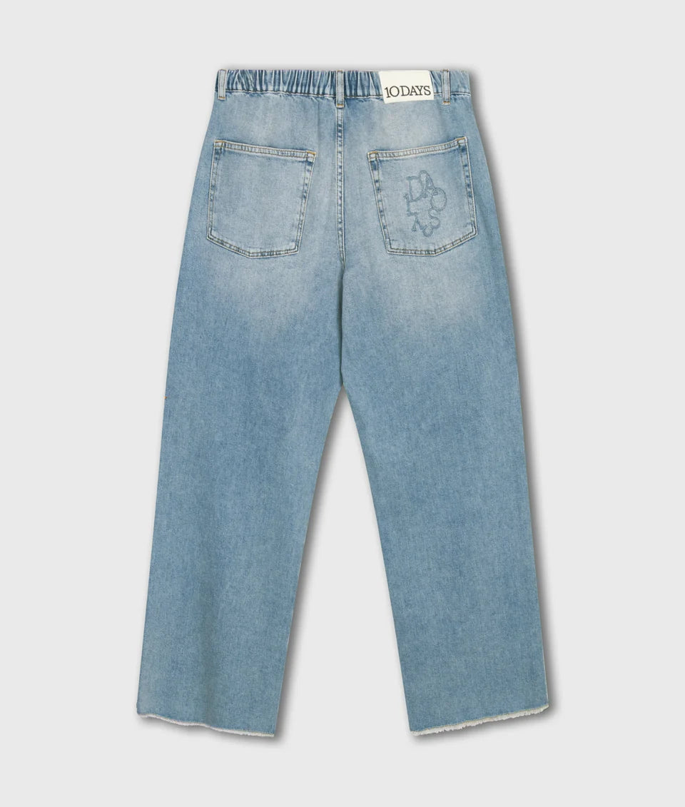 10DAYS Straight Leg Denim Pants - Blauw (Blue Denim)