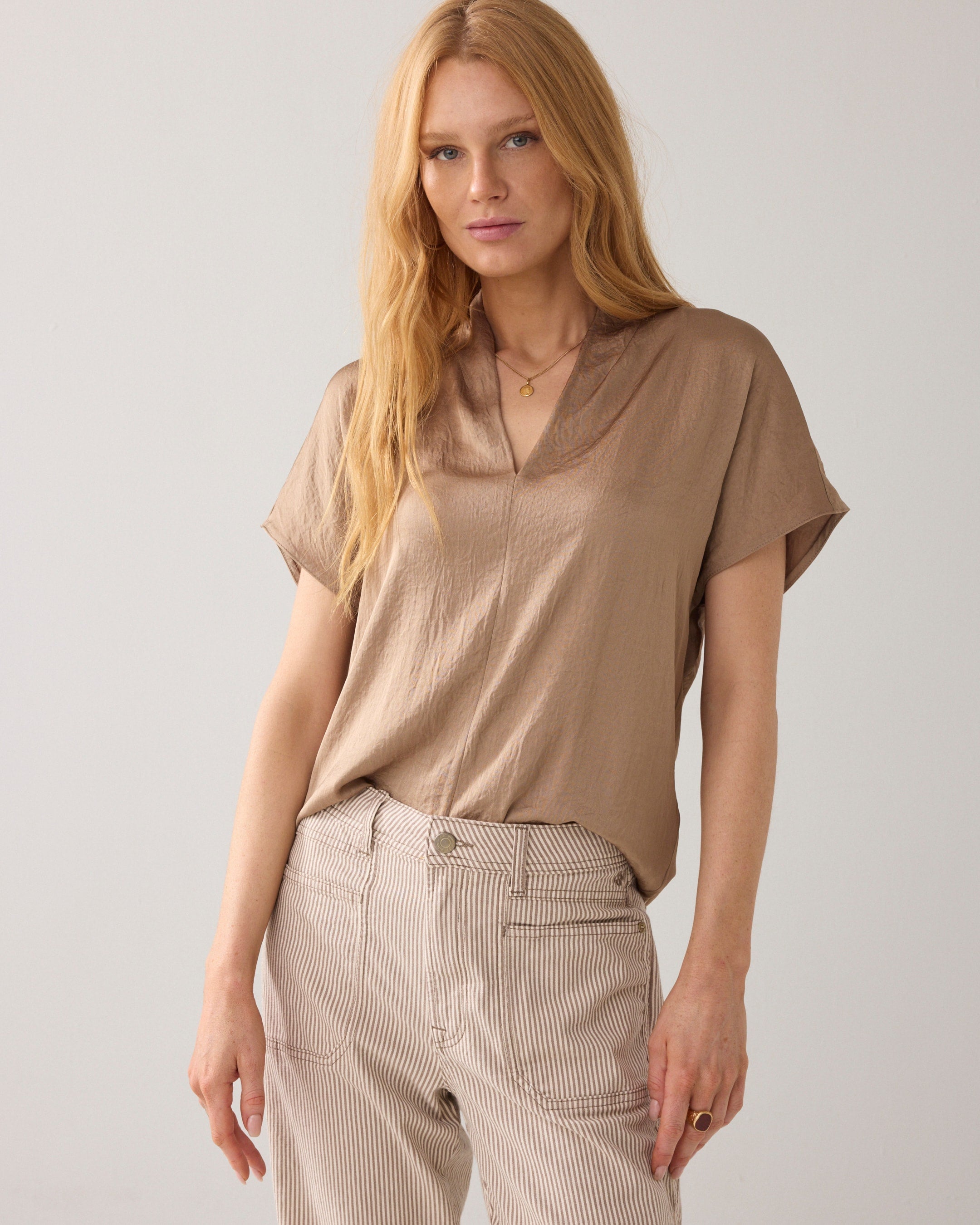 Summum Top 2s3324-11817 703 Khaki
