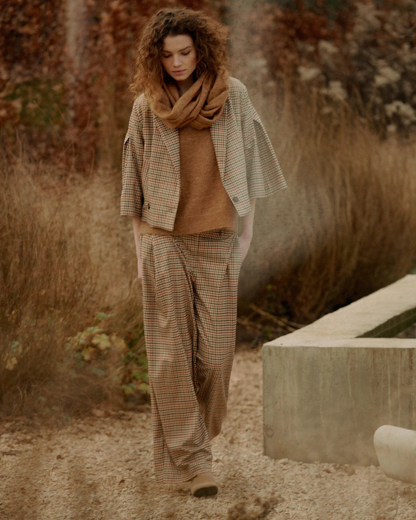 Summum broek Check 4s3042-12496 120