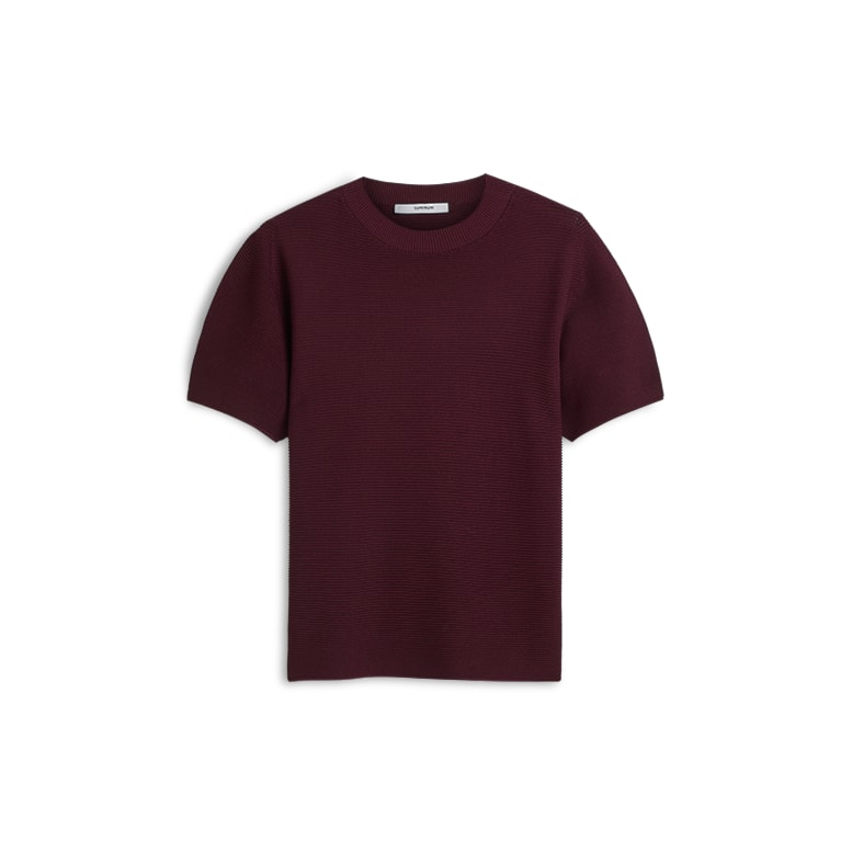 Summum Top met Pofmouwen - Bordeaux