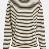 Penn & Ink Penn & Ink Sweater stripe W24F1517 142/90 vanilla-b