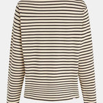 Penn & Ink Penn & Ink Sweater stripe W24F1517 142/90 vanilla-b