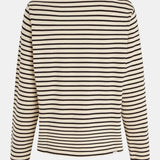 Penn & Ink Penn & Ink Sweater stripe W24F1517 142/90 vanilla-b