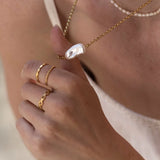 Ellen Beekmans ketting met parel