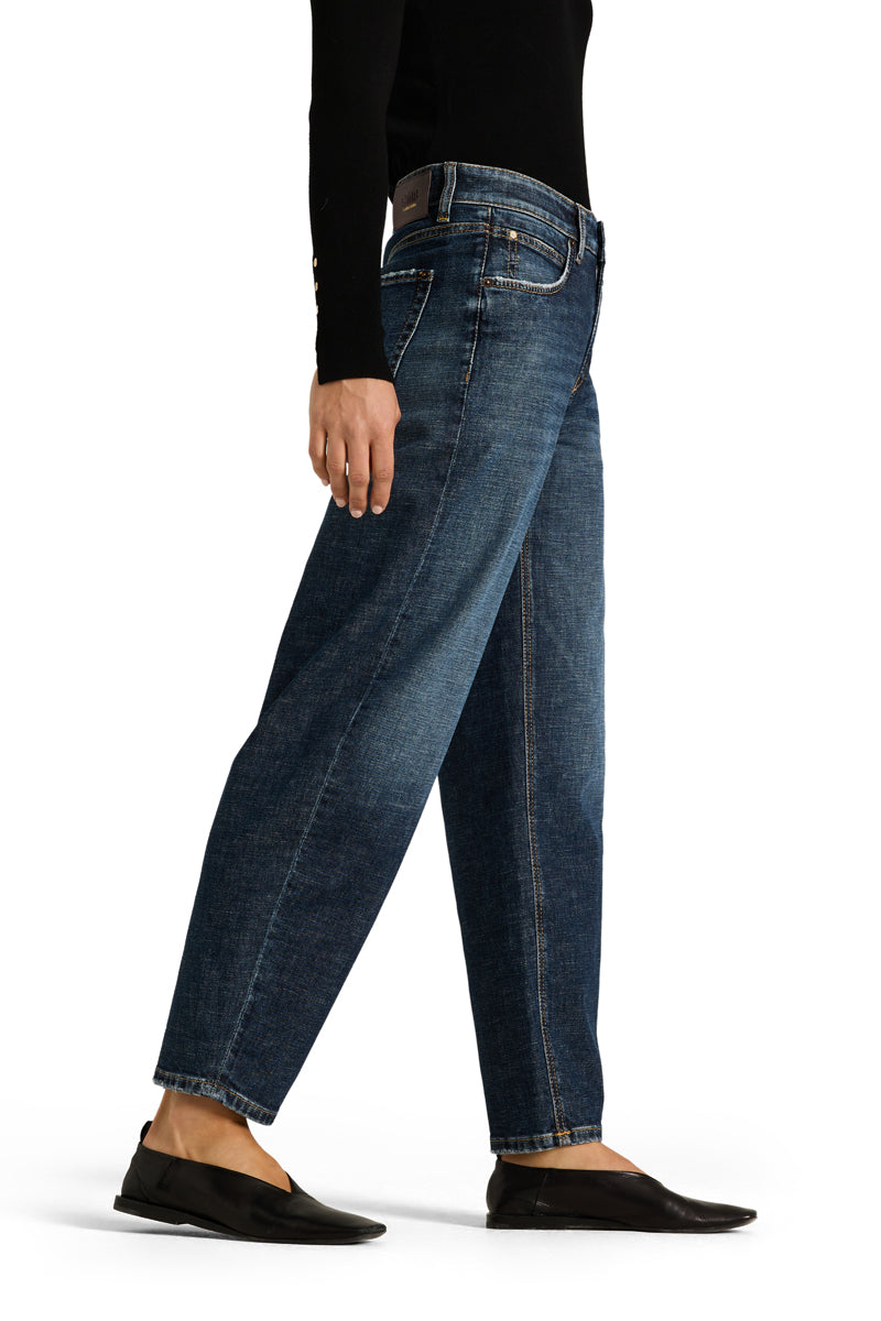 Cambio Jeans Elli Long in Rustic Dark Cross zijkant