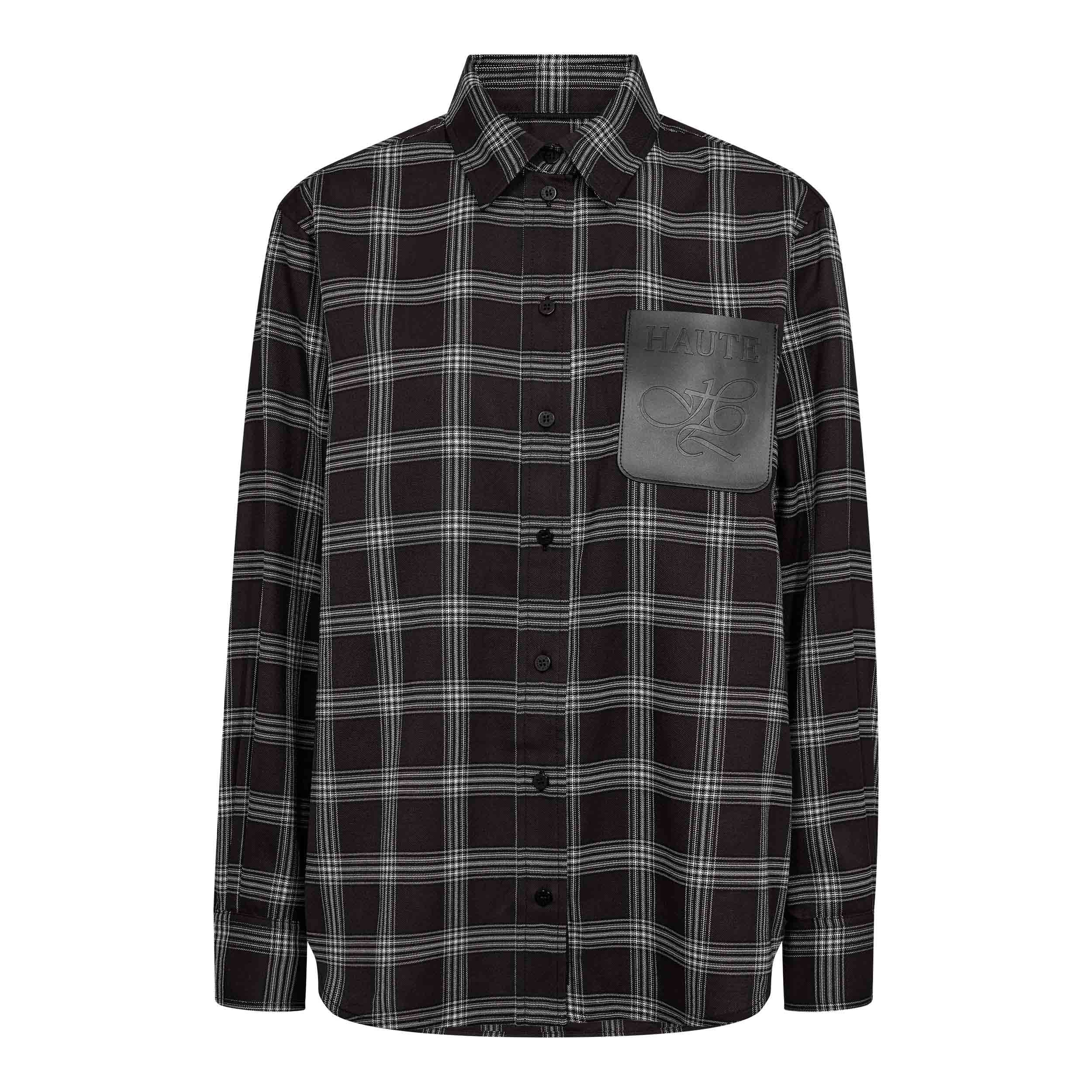 Haute l'Amitié blouse HL10783 Black Check