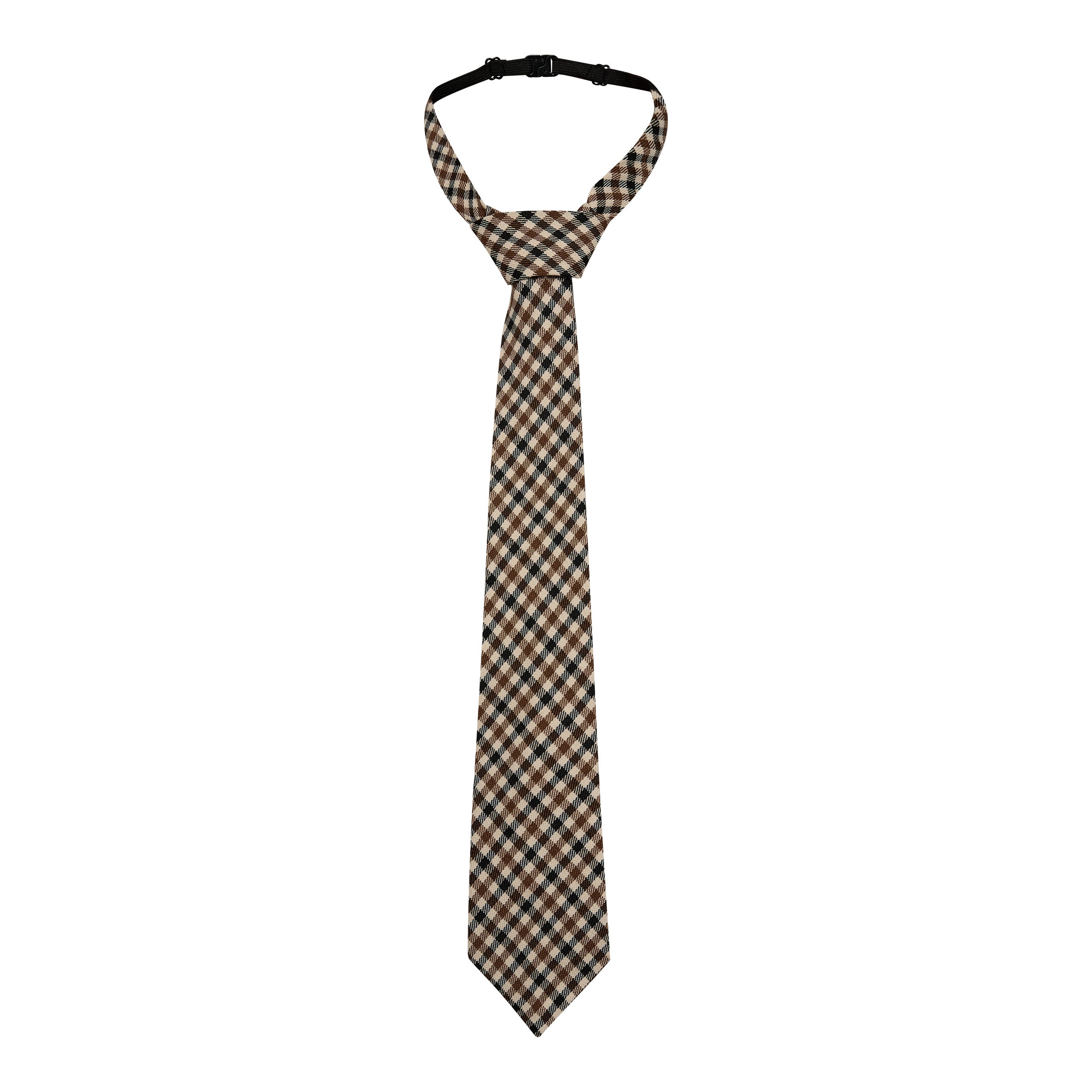 Haute l'Amitié stropdas HL10808 Mocca / Black