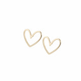 Ellen Beekmans oorbellen open hart