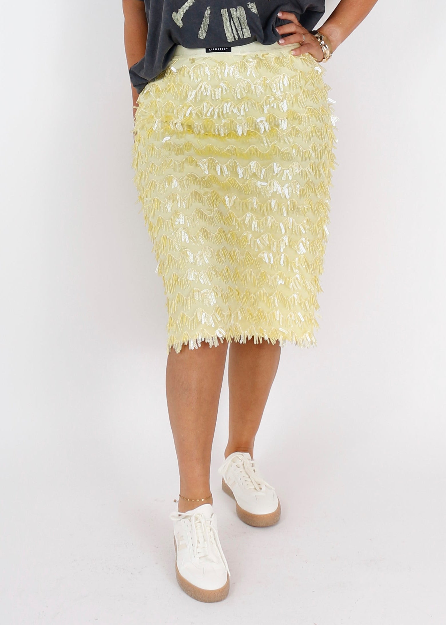 Haute l'Amitié rok HL10602 Pale Yellow
