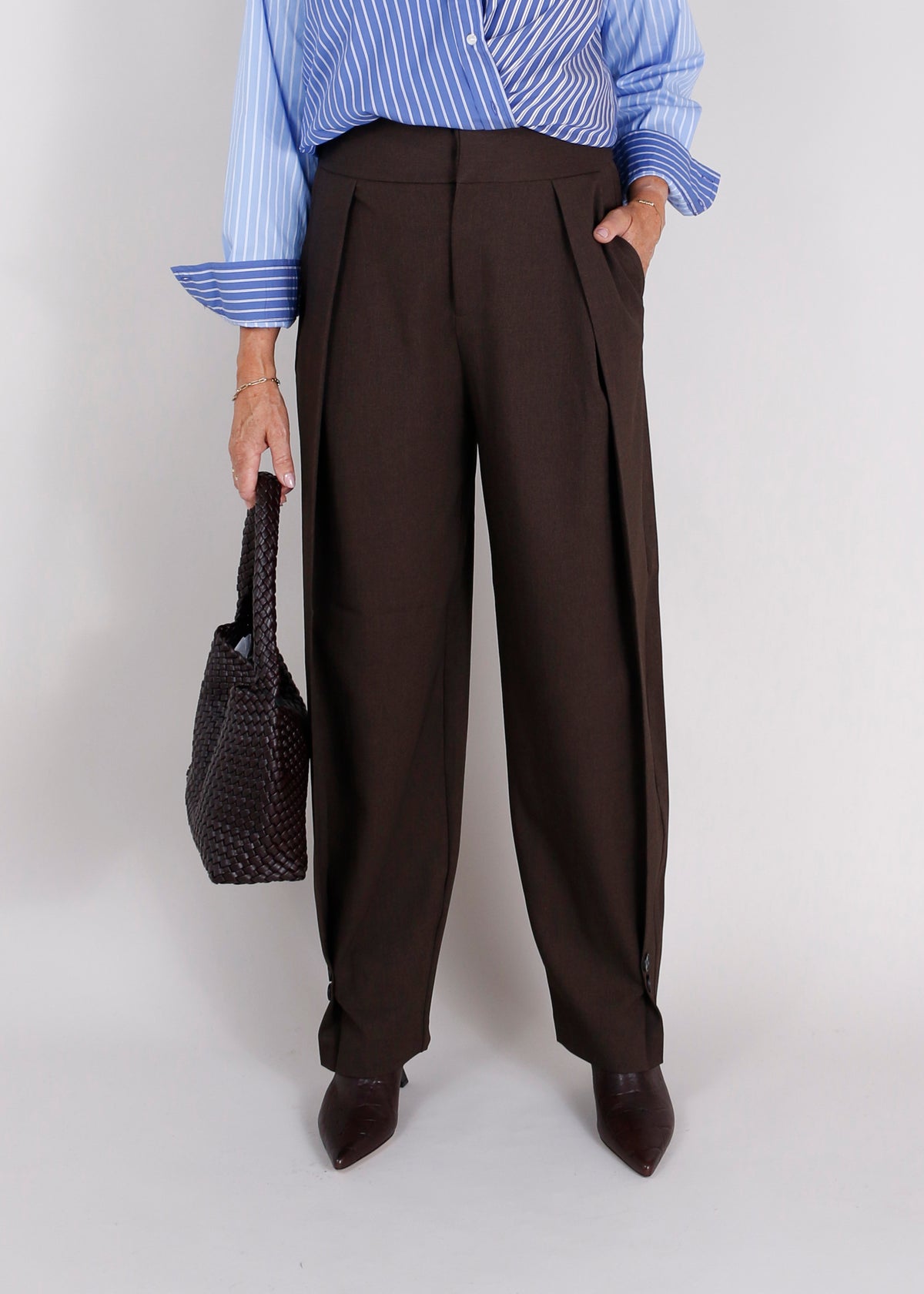 Haute l'Amitié broek HL10864 Mocca Melange