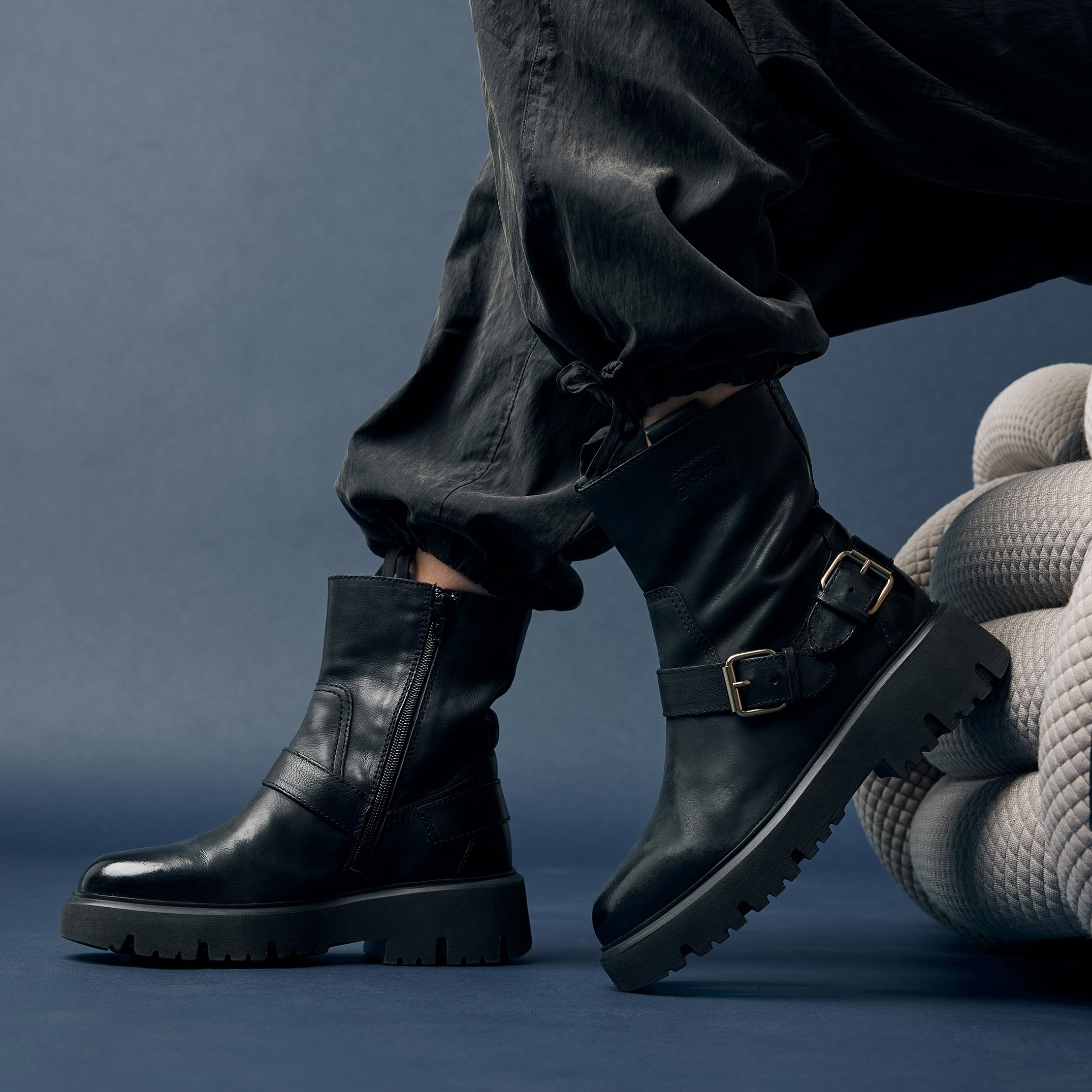 Blaine Vai Vai Biker Boots Ziva Blaine VIA VAI Zwarte Biker Boots