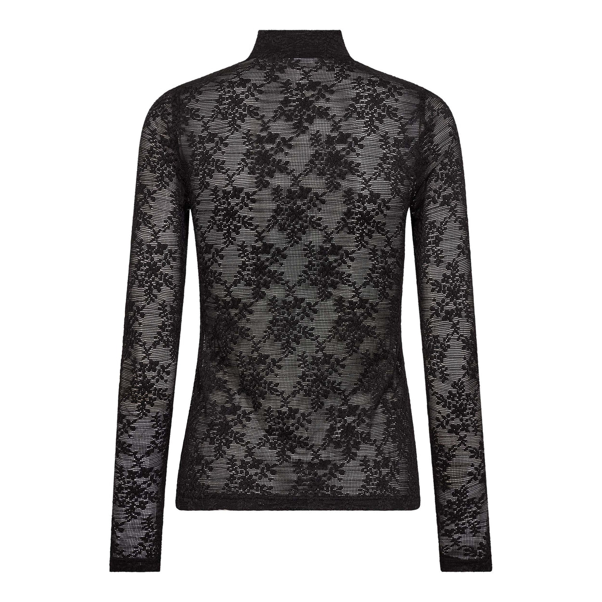Detail van het bloemenkant van de Co'Couture BirtaCC blouse achterkant