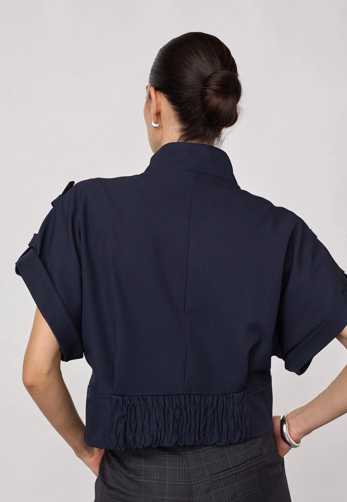 Co'Couture LunaCC gilet in Navy achterzijde