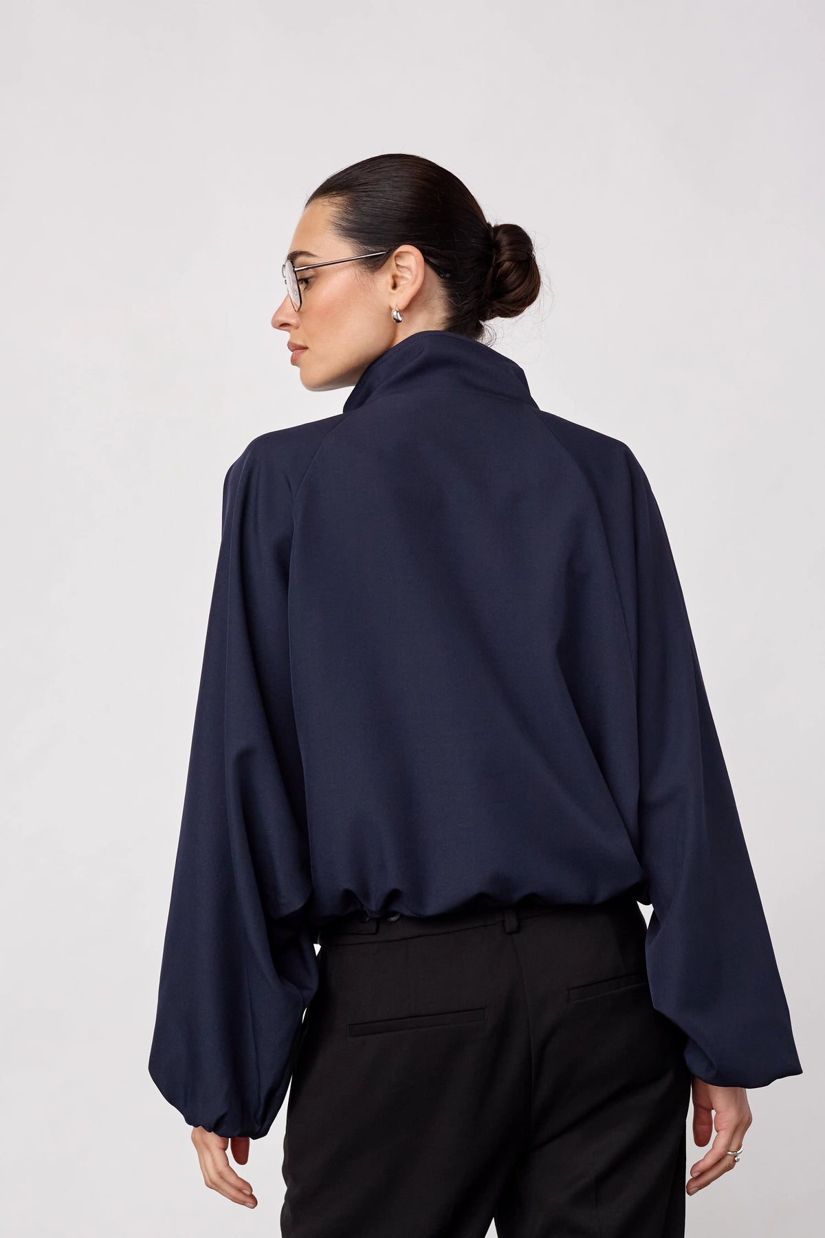 Co'Couture LunaCC jasje in Navy achterzijde