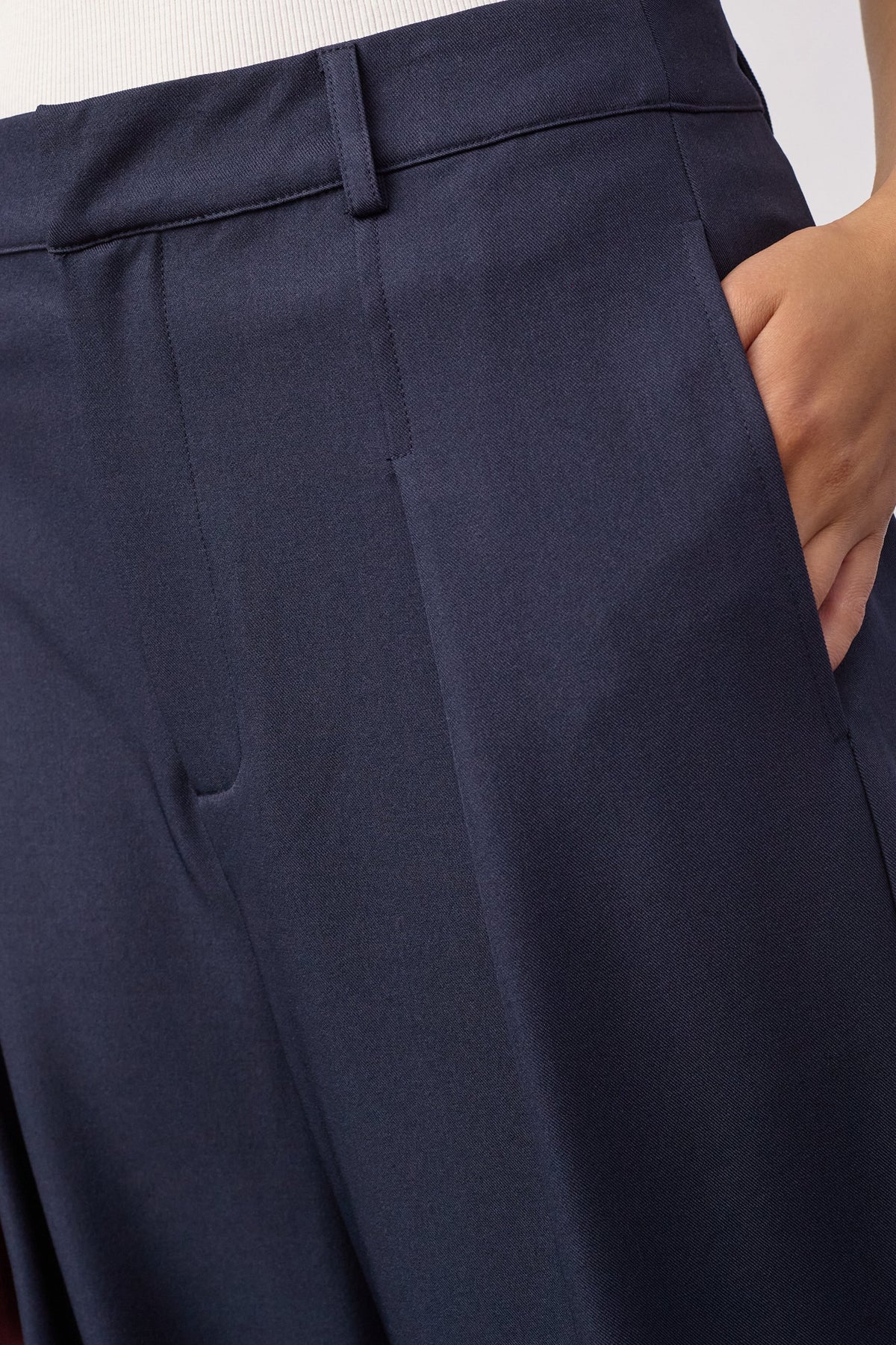 Co'Couture LunaCC broek met hoge taille en plooien