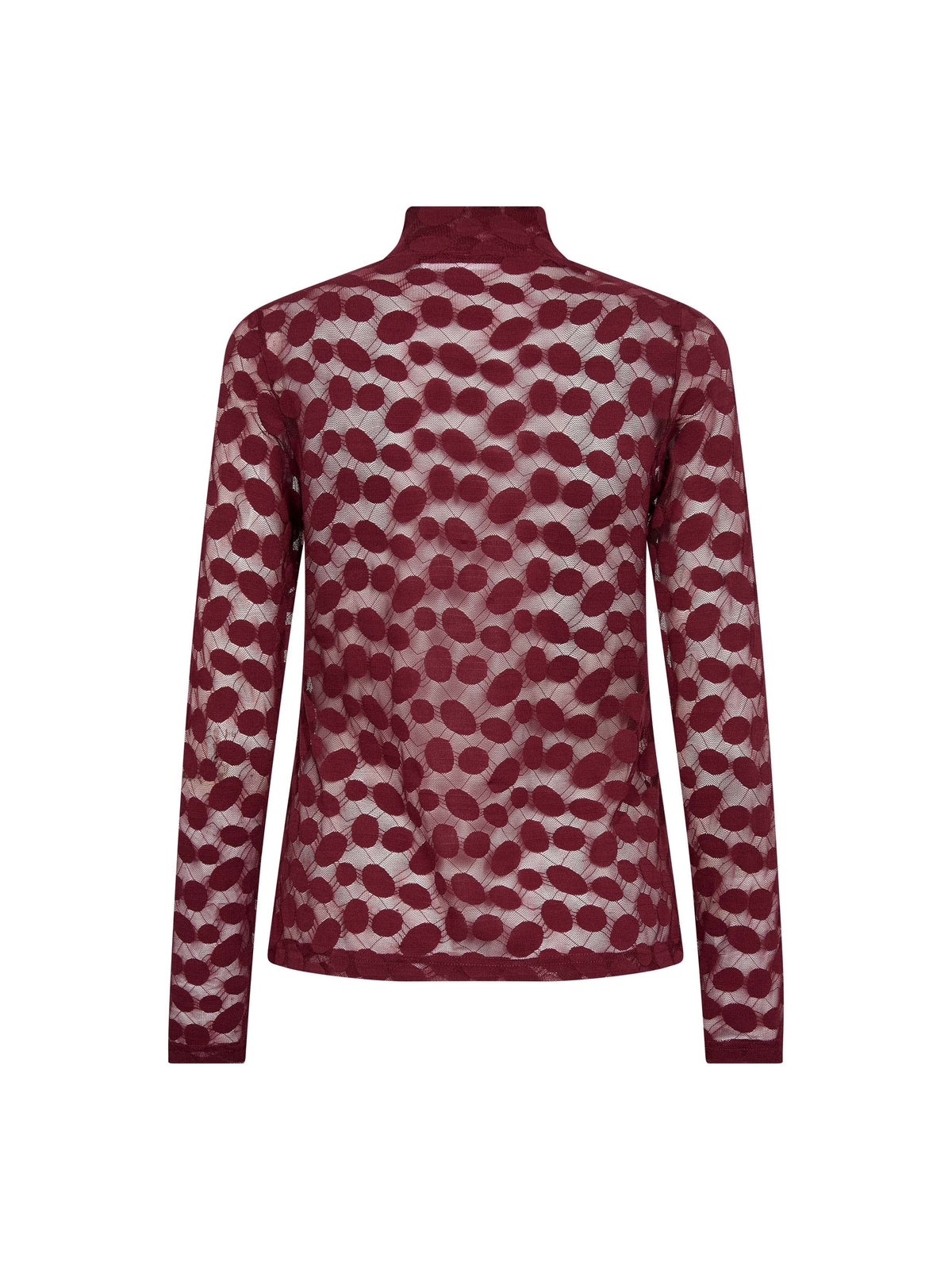 Co'Couture Mesh Coltop PenolaCC - Wine Red