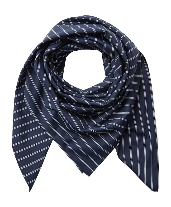 Co'Couture Gestreepte Sjaal SomoCC - Navy