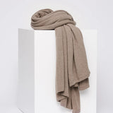 Sjaalmania sjaal Cosy Chic taupe melee