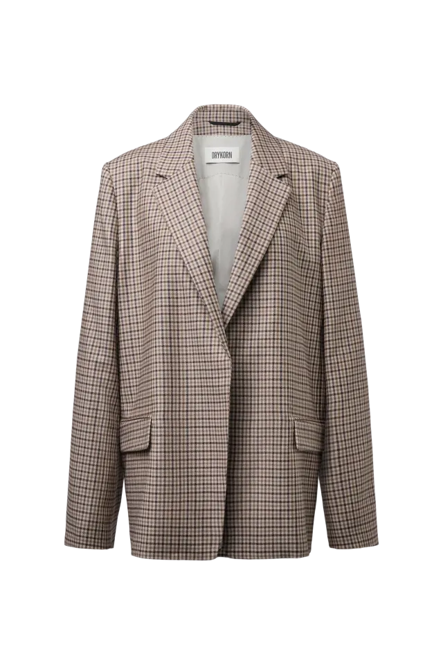 Drykorn Shenton wollen blazer met ruitpatroon