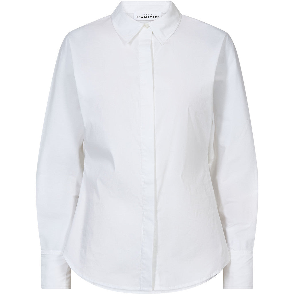 Haute L'Amitié Blouse Ida Button Cuff in White