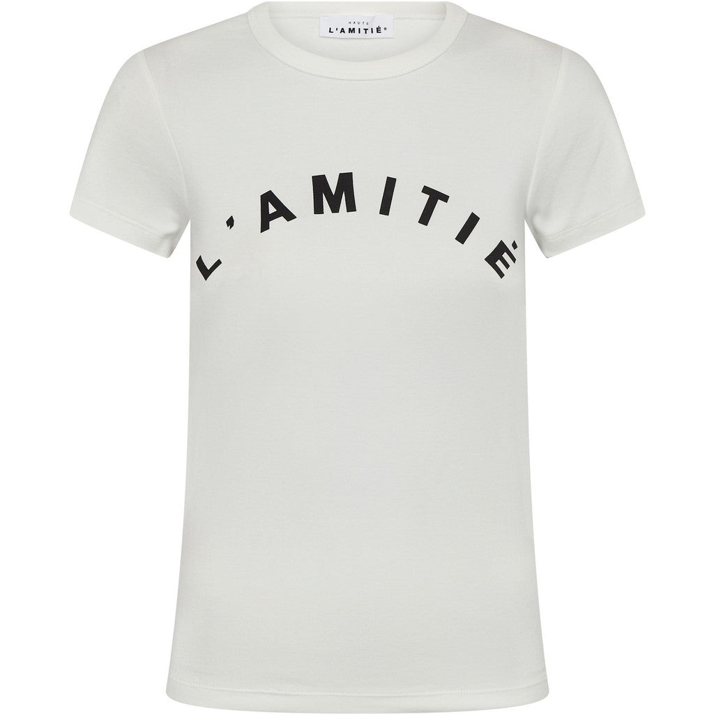 Haute L'Amitié T-shirt Clean Logo in Off White