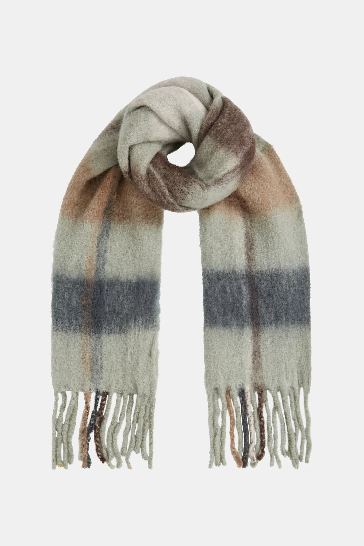 Penn & Ink sjaal met ruitpatroon in de kleur Check