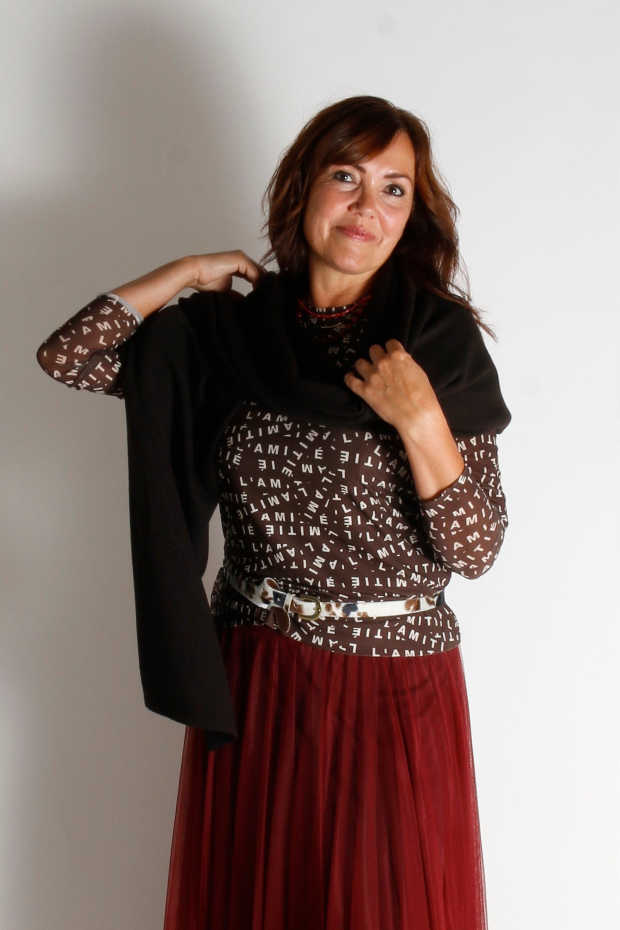 Sjaalmania sjaal Cosy Chic Black