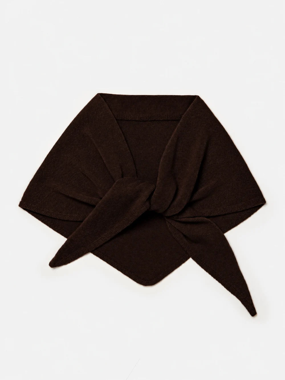 SjaalMania Cosy Chic driehoeksjaal in Dark Brown