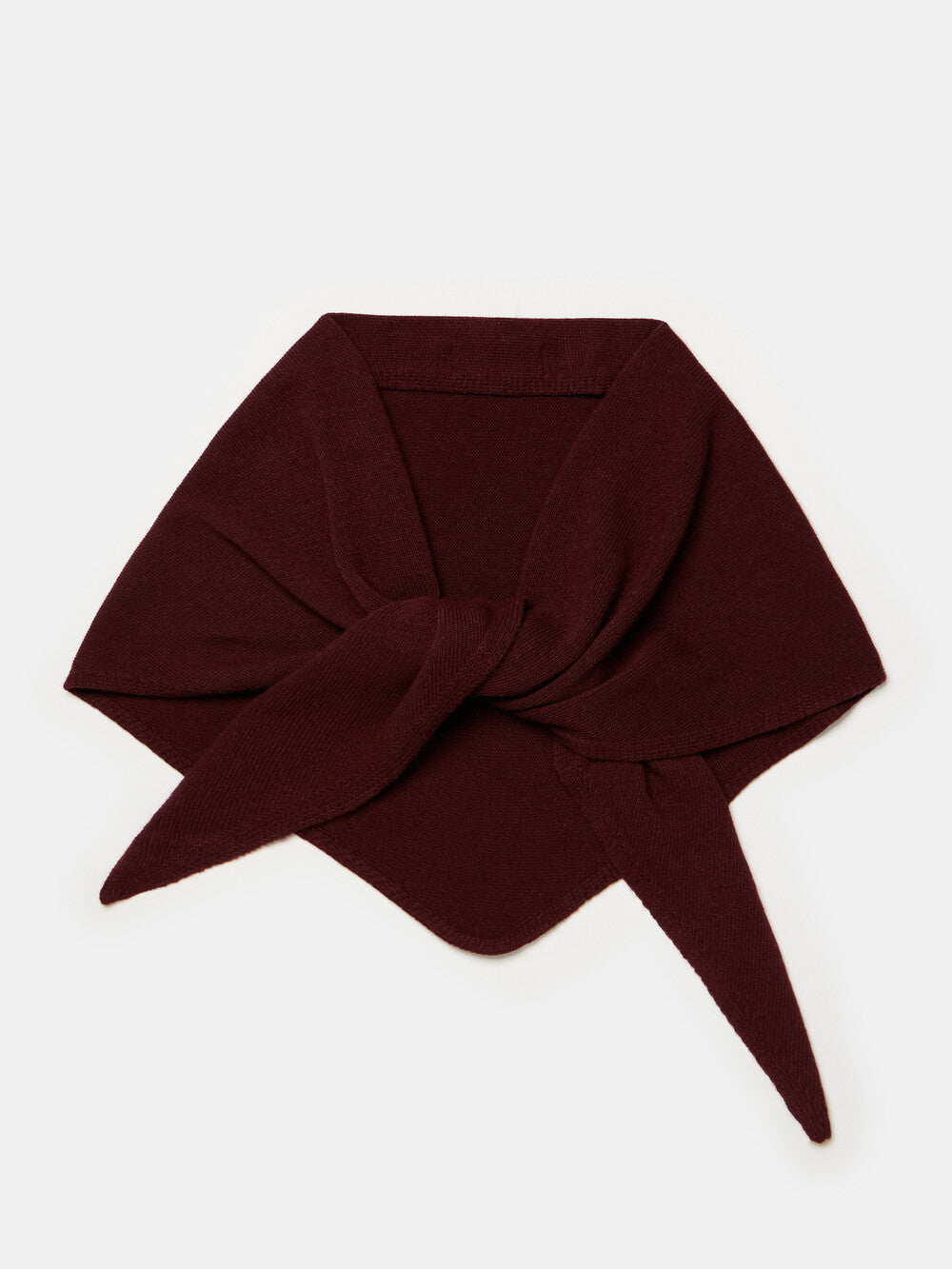 SjaalMania Cosy Chic driehoeksjaal in Dark Burgundy