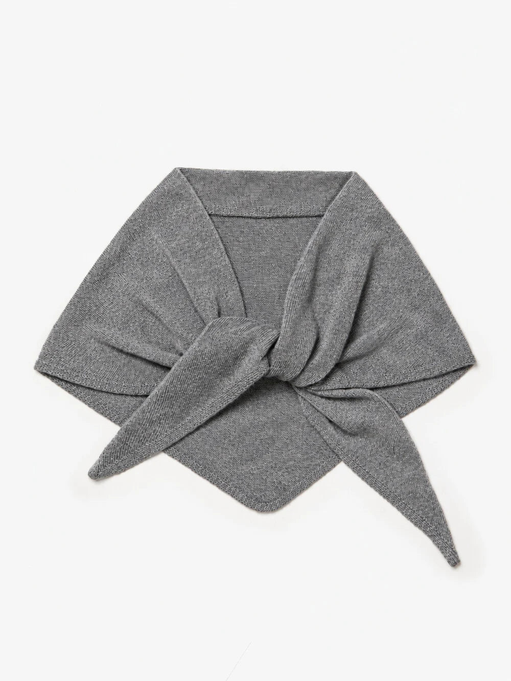 SjaalMania Cosy Chic driehoeksjaal in Mid Grey Melee