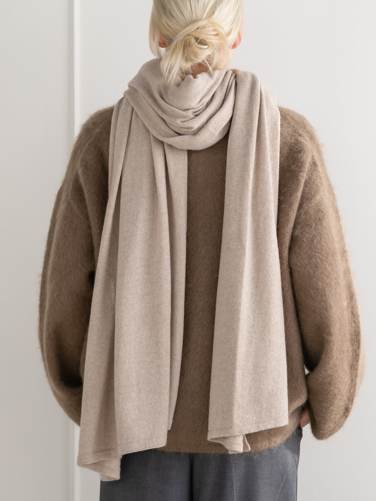 SjaalMania Cosy Chic travelwrap in Sand Melee