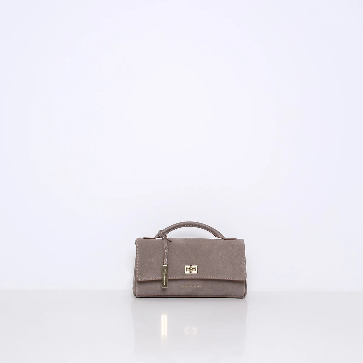 SMAAK Amsterdam Tas Charlton Suede in Clay