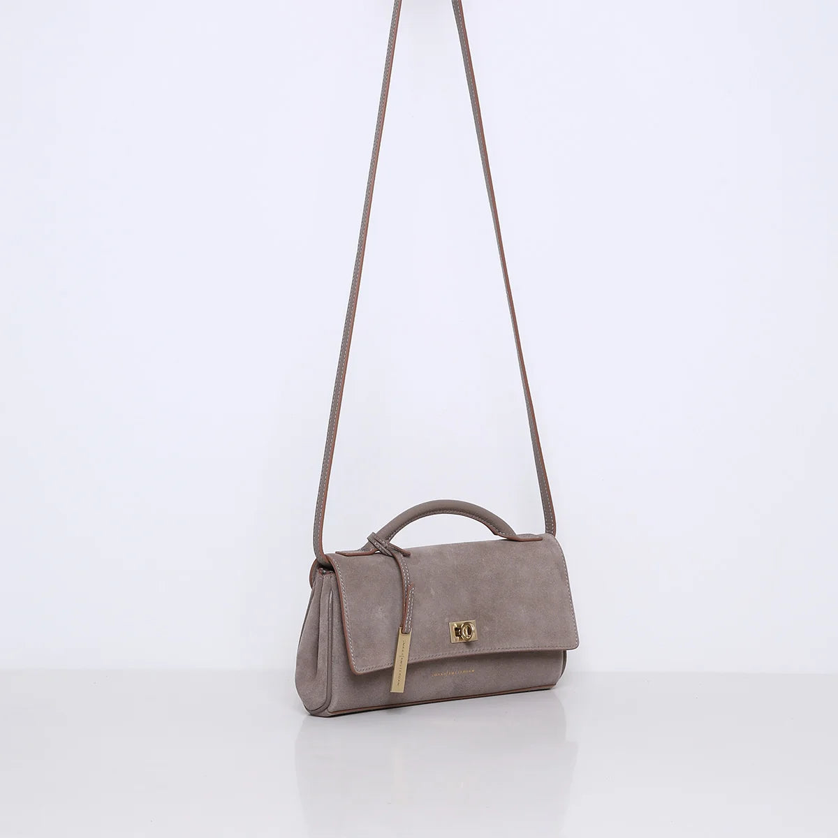 SMAAK Amsterdam Tas Charlton Suede in Clay